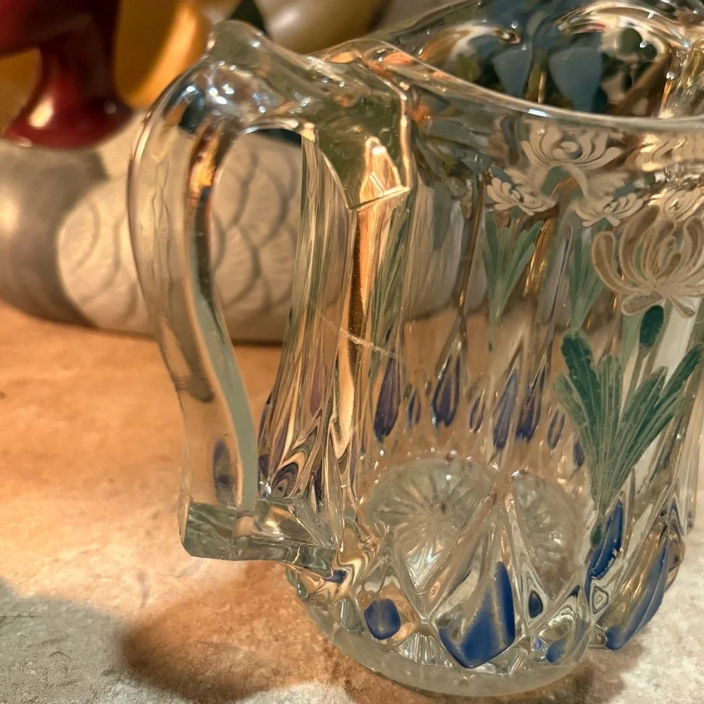 Antique Heisey Glass Peerless Colonial Small Pitcher
